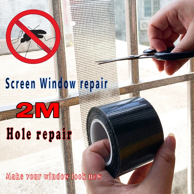 repairs mosquito nets Window Screen Tape Strong Self adhesive Net Door