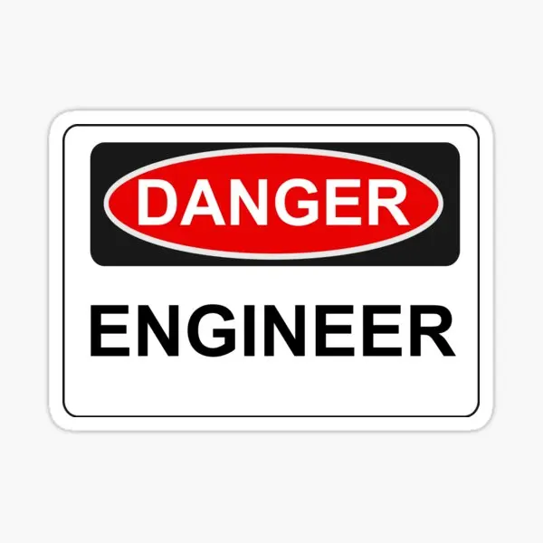 

Наклейки на автомобиль «Опасный инженер», 5 шт.