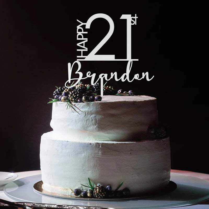 Personalized Name & Age Birthday Cake Topper 4 | Personalized Name & Age Birthday Cake Topper 4