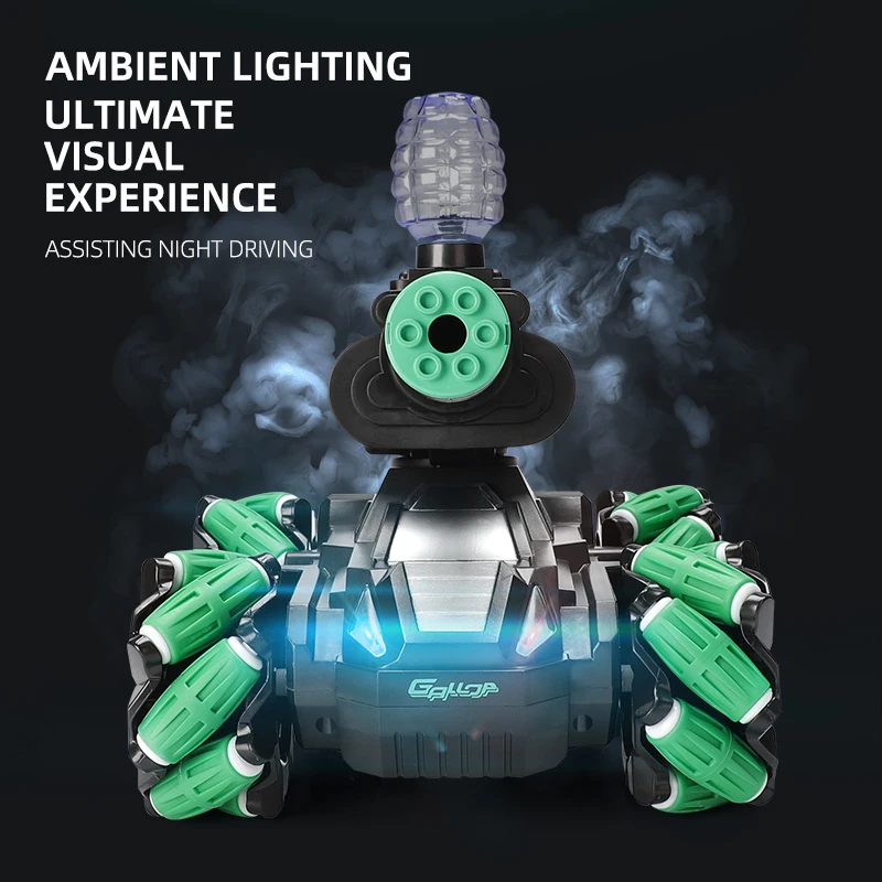 Rc Tanks 2.4G Spray Water Bomb Armored Vehicle High Speed Water Bombs Induction Watch Remote Double Control Toy Gifts for Boys remote control tank remote control vehicle