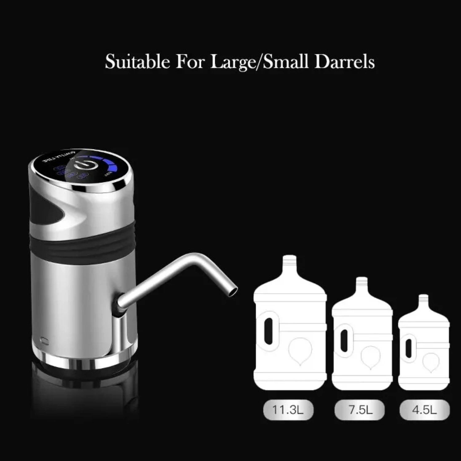 Convenient and Stylish Portable Automatic Water Dispenser with Child Lock-Technologically Advanced Compact Smart Household Wat