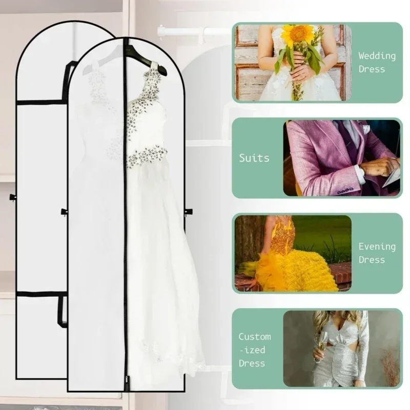Clothes Storage Bag Clothing Dust Cover Wedding Dress Dust Cover 60x180cm