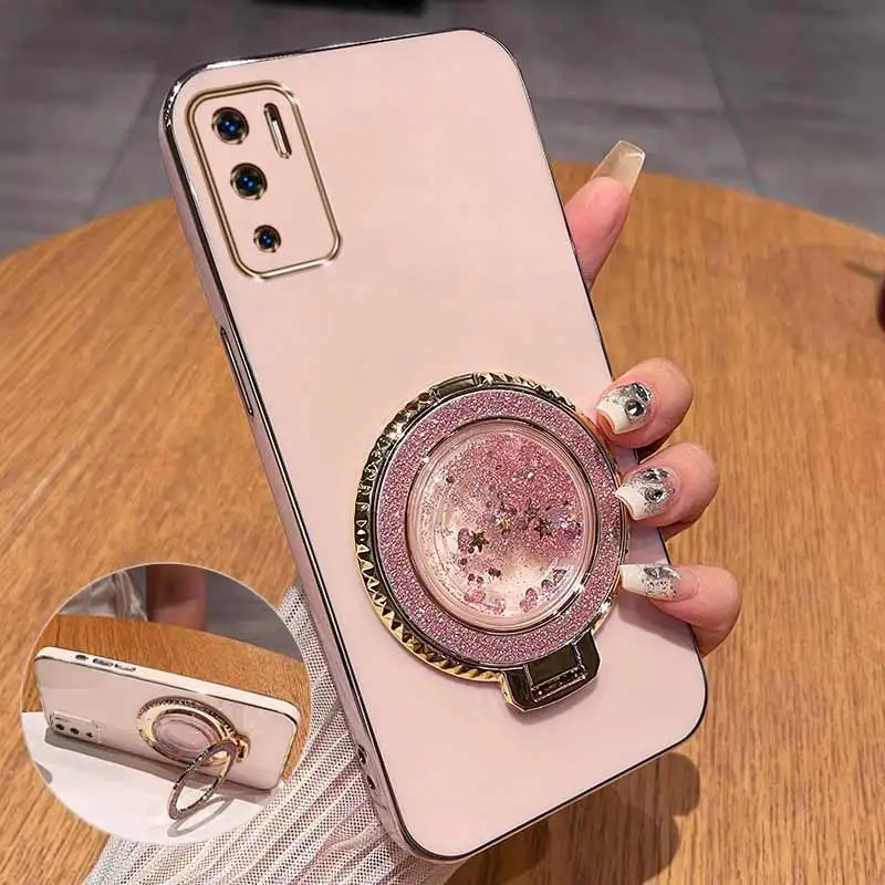 Sleek Circular Support Plating Phone Case