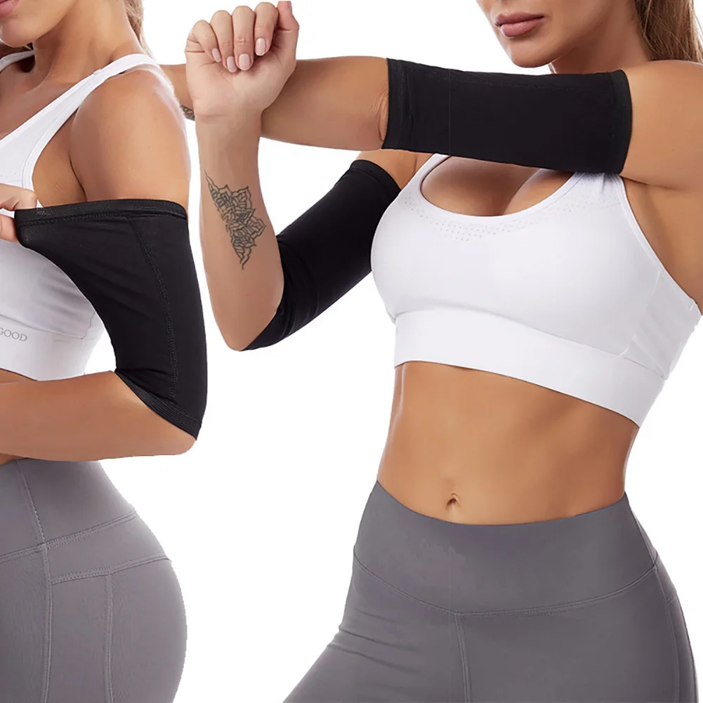 Women Elastic Compression Arm Shaping Sleeves Slimming Arm Shaperwear Mangas Para Brazo Weight Loss Elbow Massager Arm Wraps