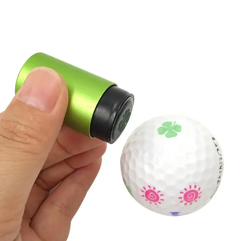 Golf Ball Stamper Stamp Marker Impression Seal Quick-dry Plastic Multicolors Golf Accessories Symbol For Golfer Gift