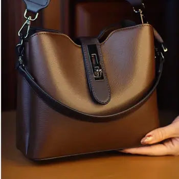 Borsa a secchiello, Borsa a mano, Borsa di alta qualità per donna, Borsa di grande capacità, Borsa a tracolla, Borsa a spalla
