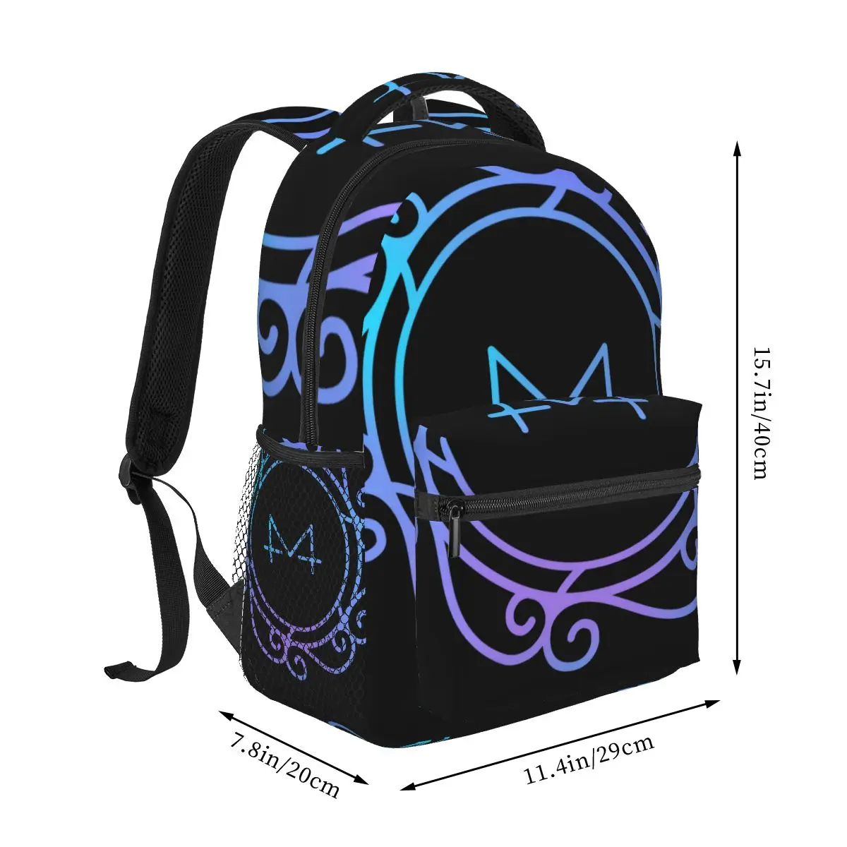 MAMAMOO White Wind Logo Casual Backpack Unisex Students Leisure Travel Computer Backpack