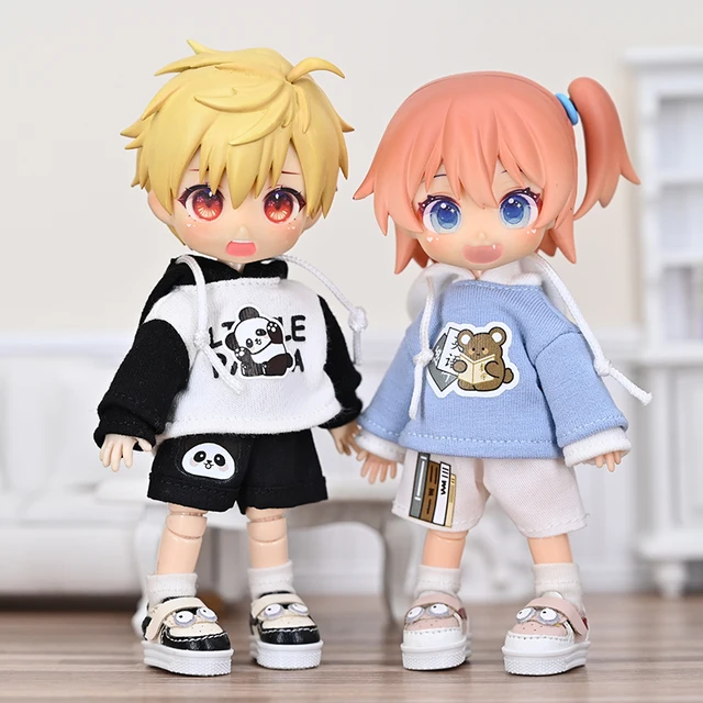 Ob11 Doll Hooded Sweater With Short Pant Doll Toy