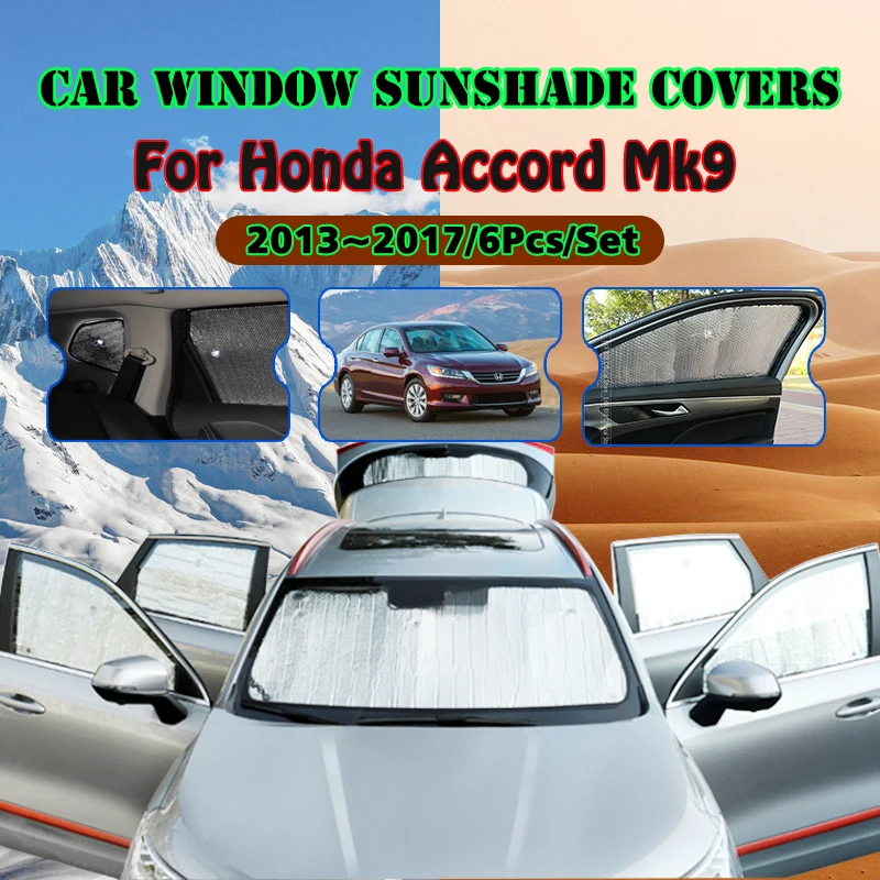

Car Full Coverage Sunshade For Honda Accord 2013 2014 2015 2016 2017 Anti-UV Sunscreen Window Sunshade Cover Auto Accessories