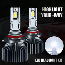 

Two Pieces LED H1 H3 H7 H4 H13 H11 9004 880 9007 Auto S2 Car Headlight Bulbs 72W 8000LM 6500K For 9V To 36V 200M Lighting Range