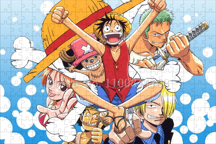 One Piece Jigsaw Puzzles for Adults 300/500/1000Pcs Japan Anime