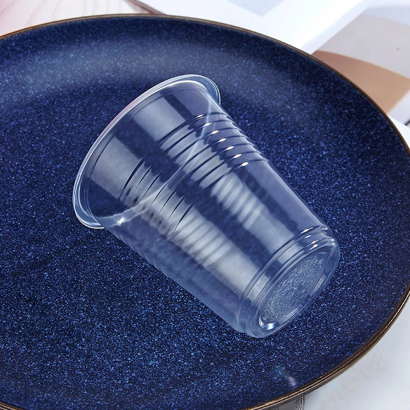 일회용 투명 플라스틱 컵, 야외 피크닉, 생일 시음, 주방 파티 식기, 250ml, 100 개, 신제품