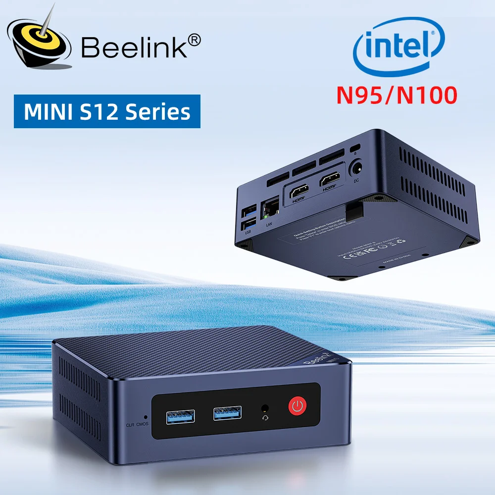 Beelink S12 Pro Mini PC - 12th Gen Intel N100, 16GB RAM, 500GB SSD,HDMI,  WiFi6