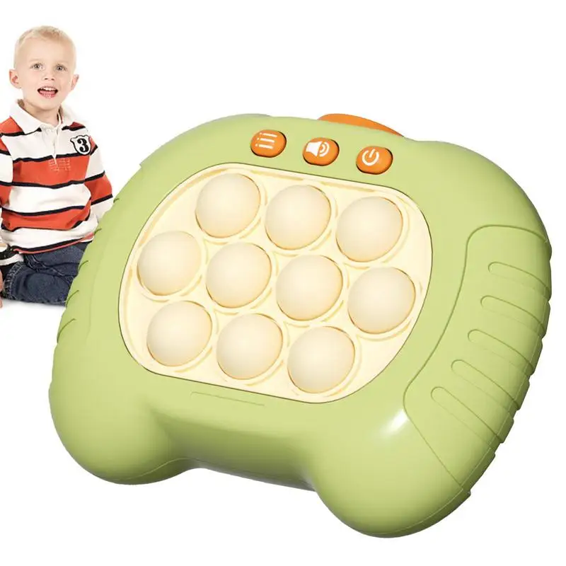 

Quick Push Game Machine Children Handheld Light Up Puzzle Games Breakthrough Puzzle Game Console Sensory Training Toys For
