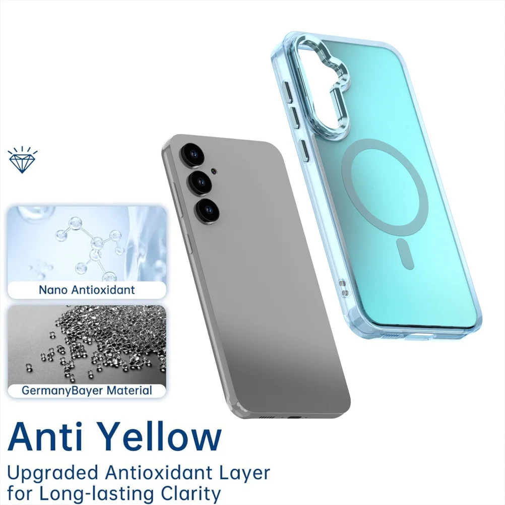 Magnetic Gradient Metal Lens Protection Anti-Yellow Slim Case