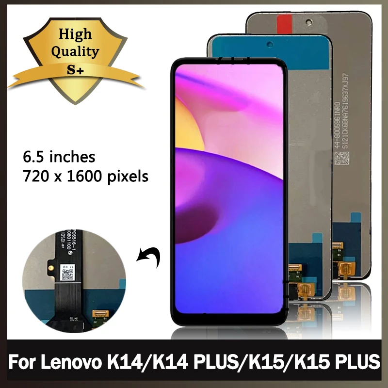 

6.5“Original For Lenovo K14 LCD K14 Plus LCD Display Screen Touch Screen Panel Digitizer For Lenovo K15 LCD K15 Plus Display