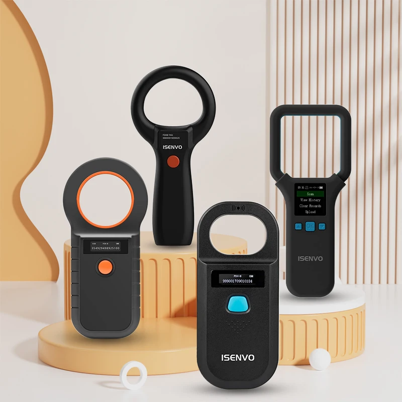 Universal 134.2 KHZ Pet Microchip Scanner, Animal RFID ID Handheld Reader FDX-B ISO For Cat Dog Pig And so on