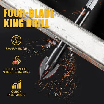 10 Pcs Masonry Concrete Drill Bit Set,for Tile, Brick, Glass, Plastic and Wood, Tungsten Carbide Tip Work with Ceramic Tile 2