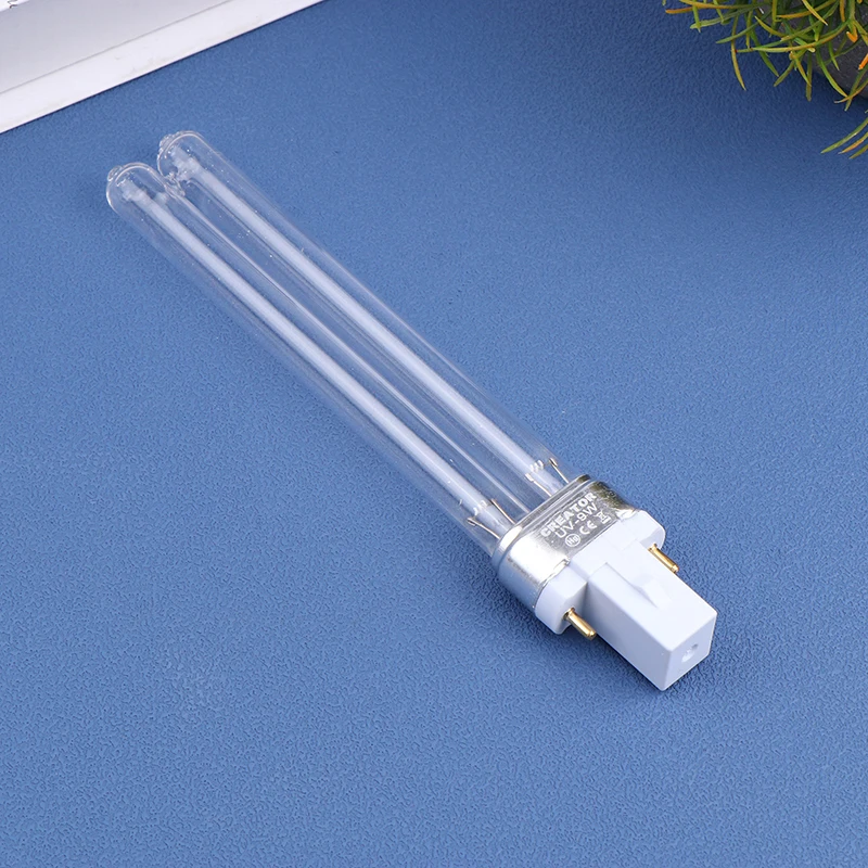 9W UV Replacement Lamp Bulb Spare Tube - G23 2-Pin for HW-303B/304B/404B JUP-01 CF400UV/CF500UV Canister Filter