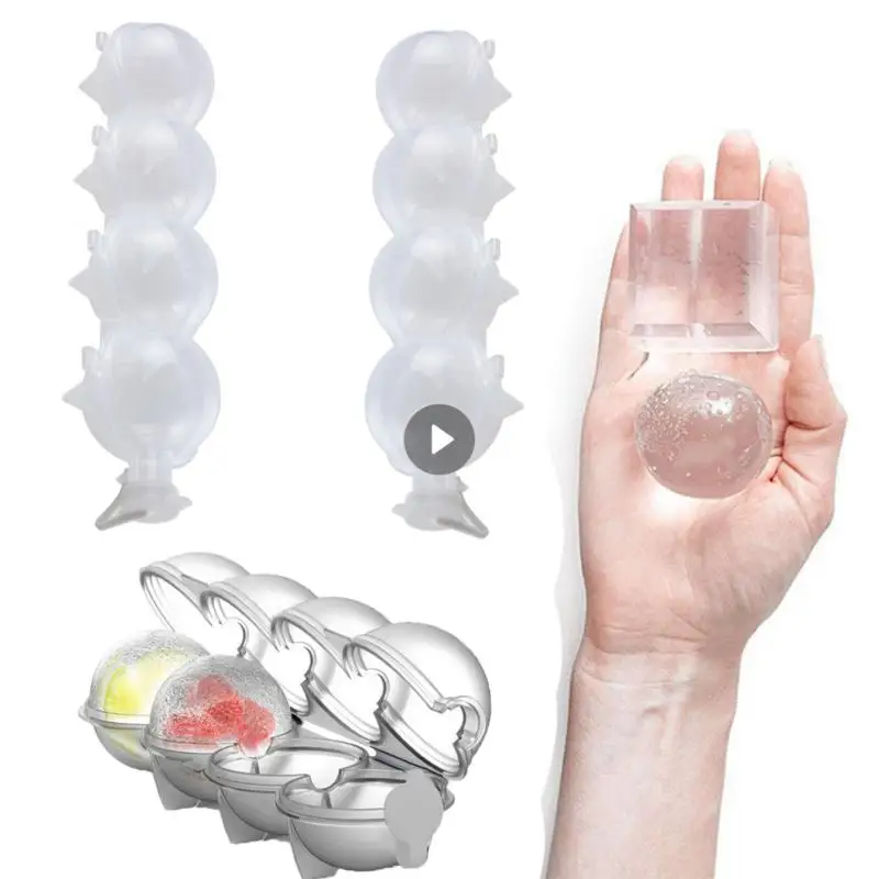 Grande Stampo Per Ghiaccio Ice Ball Maker Ice Box Per Cocktail A Forma Di Ghiaccio Usa Sfera Sfera Rotonda Fai Da Te Home Bar Party Ice Cube Tray Make