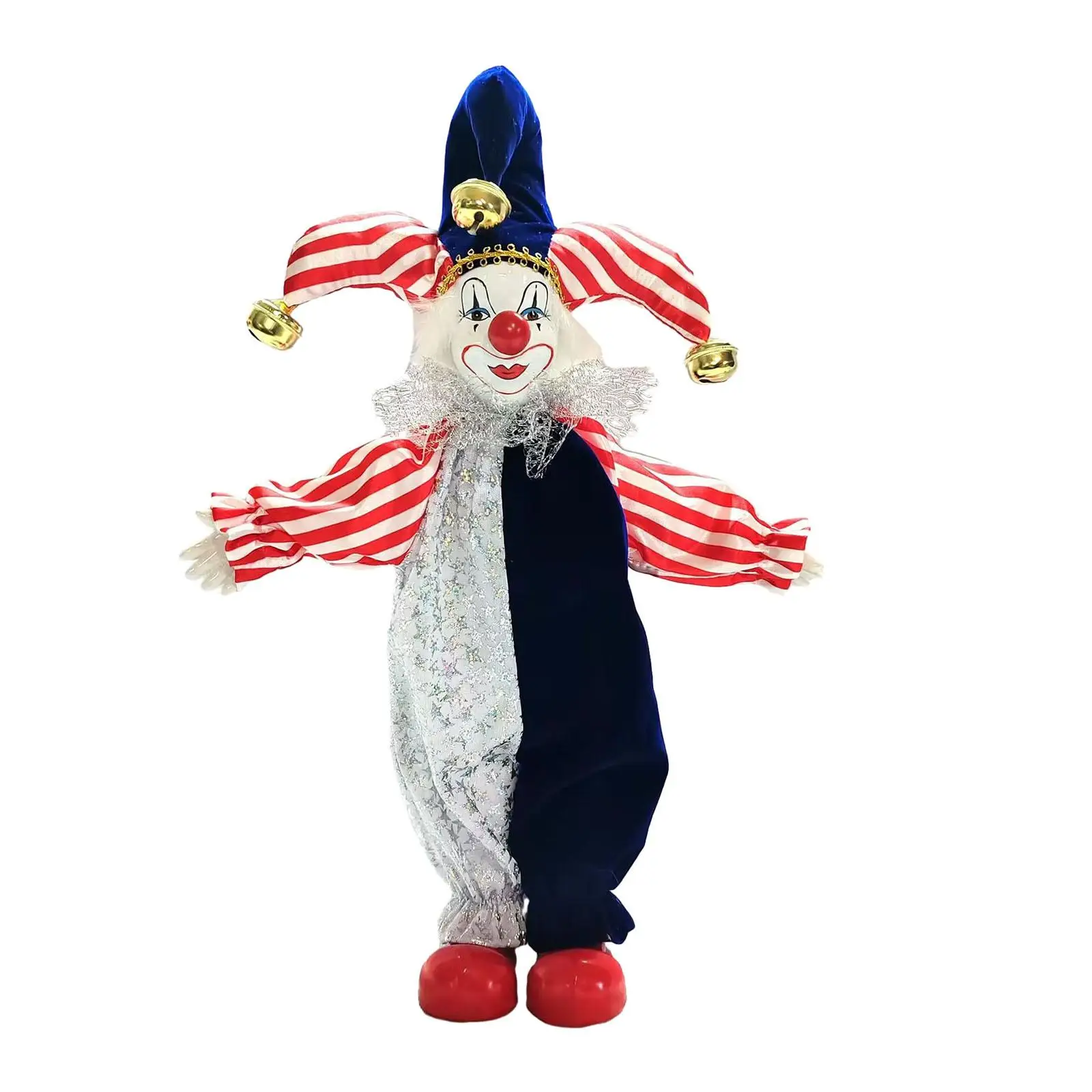 

Porcelain Clown Doll Funny 7.87'' Home Display Painted Face Jester Doll for Festival Party Favor Arts Crafts Souvenirs Birthday