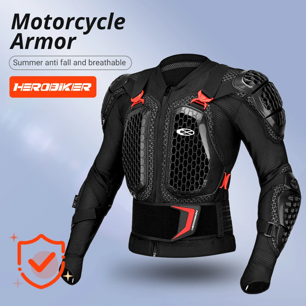 남성용 오프로드 오토바이 레이싱 라이딩 아머, 낙상 방지 통기성 기사 보호 아머 (신형)