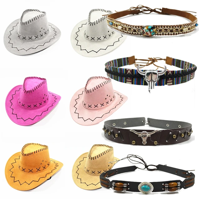 Western Cowboy hat knight hat bull head accessories men and women sun hat  accessories belt decoration fashion hat accessories - AliExpress