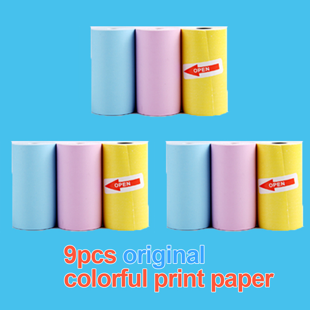 57*30mm Thermal Paper White Children Camera Instant Print Kids Camera Printing Paper Replacement Accessories Parts
