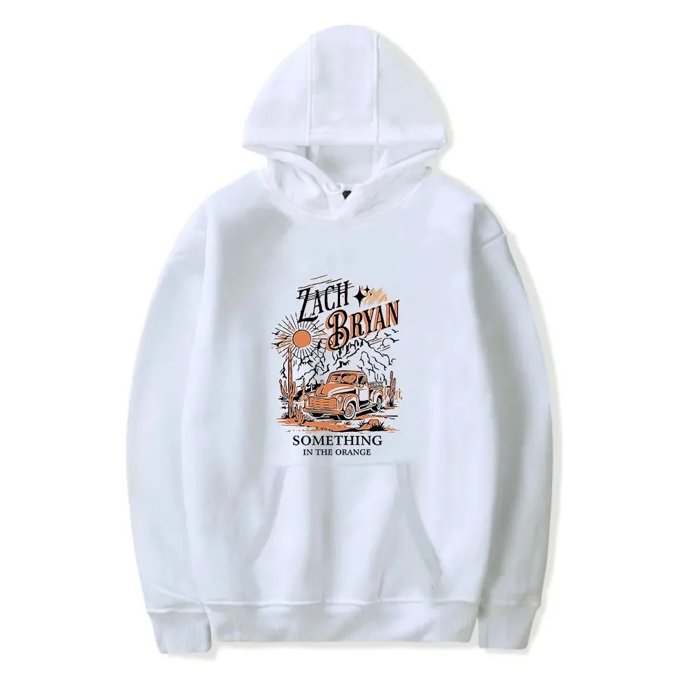 Zach Bryan Algo na Laranja Hoodie Sweatshirt Mulheres Homens Manga Longa Moda Pullover Roupas 2024