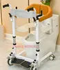 Multi-function patient Transfer Chair Can Take A Bath With Toilet commode chair Seat Cushion Care Elderly Light Wheelchair 1
