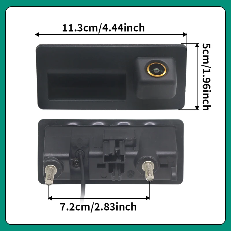 폭스바겐 골프 파사트 B7 B6 티구안 제타 MK6 아우디 A3 A4 A5 Q5 A6용 CVBS AHD 다이나믹 트래젝토리 차량 핸들 후방 카메라