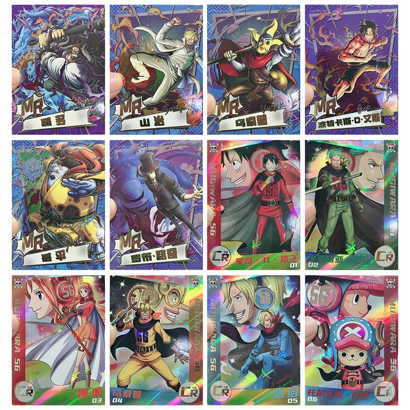 

Anime ONE PIECE Rare MR CR Reflections Flash Cards Kaidou Sanji Nami Usopp Ace Toys for boys Collectible Cards Birthday Gifts