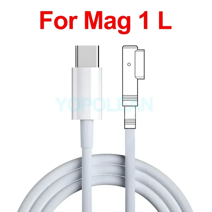 מטען נייד חדש עבור macbook מתאם אוויר פרו macbook 1 מ 2 ג 45w 60w a1278 a1286 a1465 a1466 a1425 a1502 a1398 כבל USB-C