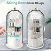 360 ° rotating dust-proof bathroom vanity storage box,toothbrush,toothpaste,makeup brush storage Luxury Cosmetic Organizer 5