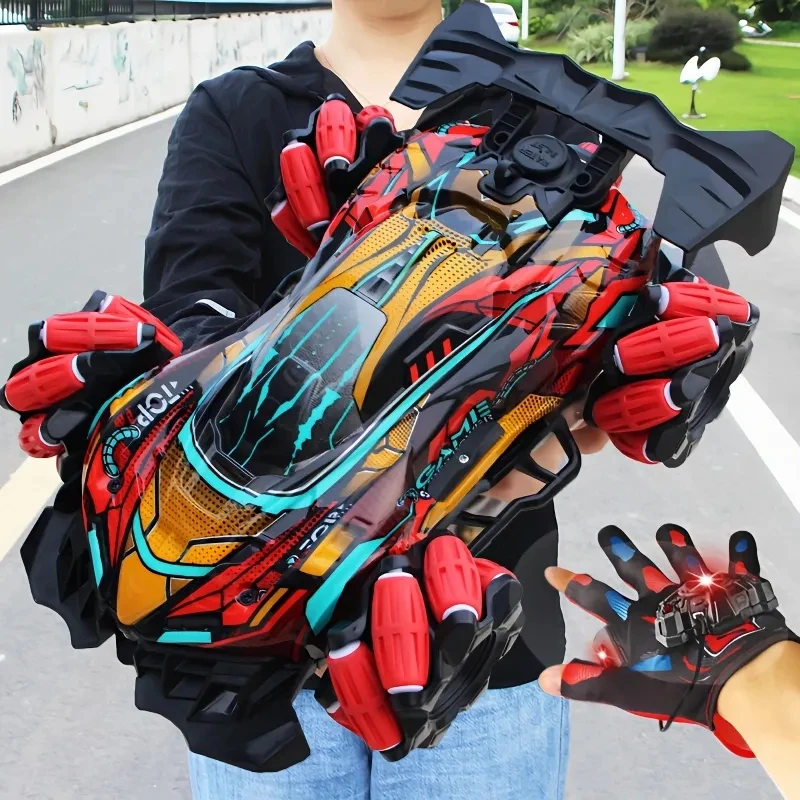 Hot F1 Drift Rc Car Con Luci A Led Musica 2.4G Guanto Gesto Radio Telecomando Spray Stunt Car 4Wd Giocattoli Elettrici Per Bambini