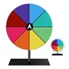Spin Prize Wheel 8 Slots Heavy Duty Editable Spin Wheel Color Roulette Wheel Stand Included Tabletop Prize Wheel for  child toys 1