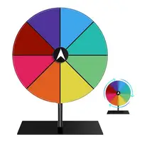 Spin Prize Wheel 8 Slots Heavy Duty Editable Spin Wheel Color Roulette Wheel Stand Included Tabletop Prize Wheel for  child toys 1
