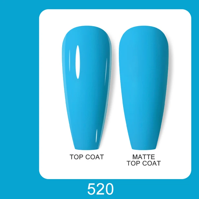 Arte Clavo 15ml Brown Coffee Color UV Gel For Nail Gel Nail Polish Varnish Hybrid Glitter Decoration Base Top Coat Set 520