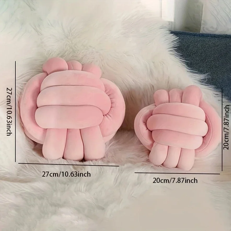 Cuscino A Sfera 33 Cm: Morbido Peluche Rotondo Per Divano, Letto O Camera Da Letto