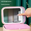 Cosmetic bag with LED light, hard cosmetic case, travel storage box, dimmable mirror cosmetic case 4