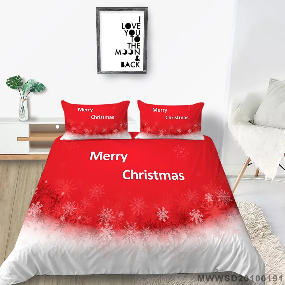 

3D Bed Comforter Covers Christmas Duvet Cover Newly Home Textiles Microfiber Bedclothes Teens Bedroom Decor