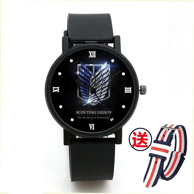 

Cartoon Attack on Titan animation peripheral Wings of Liberty same model Mikasa Allen Captain quartz watch student watch gift