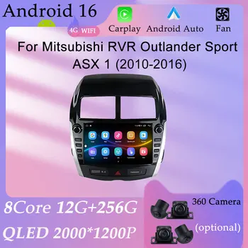 CarPlay Android para Mitsubishi RVR Outlander Sport ASX 1 2010-2016, Radio para Auto, Reproductor Multimedia, Pantalla Dividida, DSP, Estéreo, GPS, Navegación 1