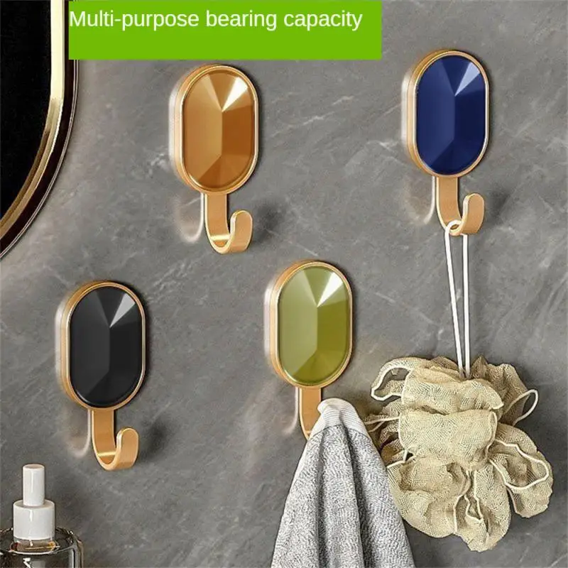 

Light Luxury Hook Environmentally Friendly Material Punch-free Small And Exquisite Good Load-bearing Hook Safe And Harmless