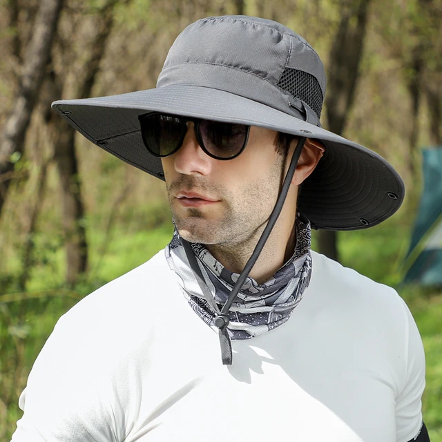 Men Women Big Curtain Neck Protection UPF50+ Sun Hat Summer Light