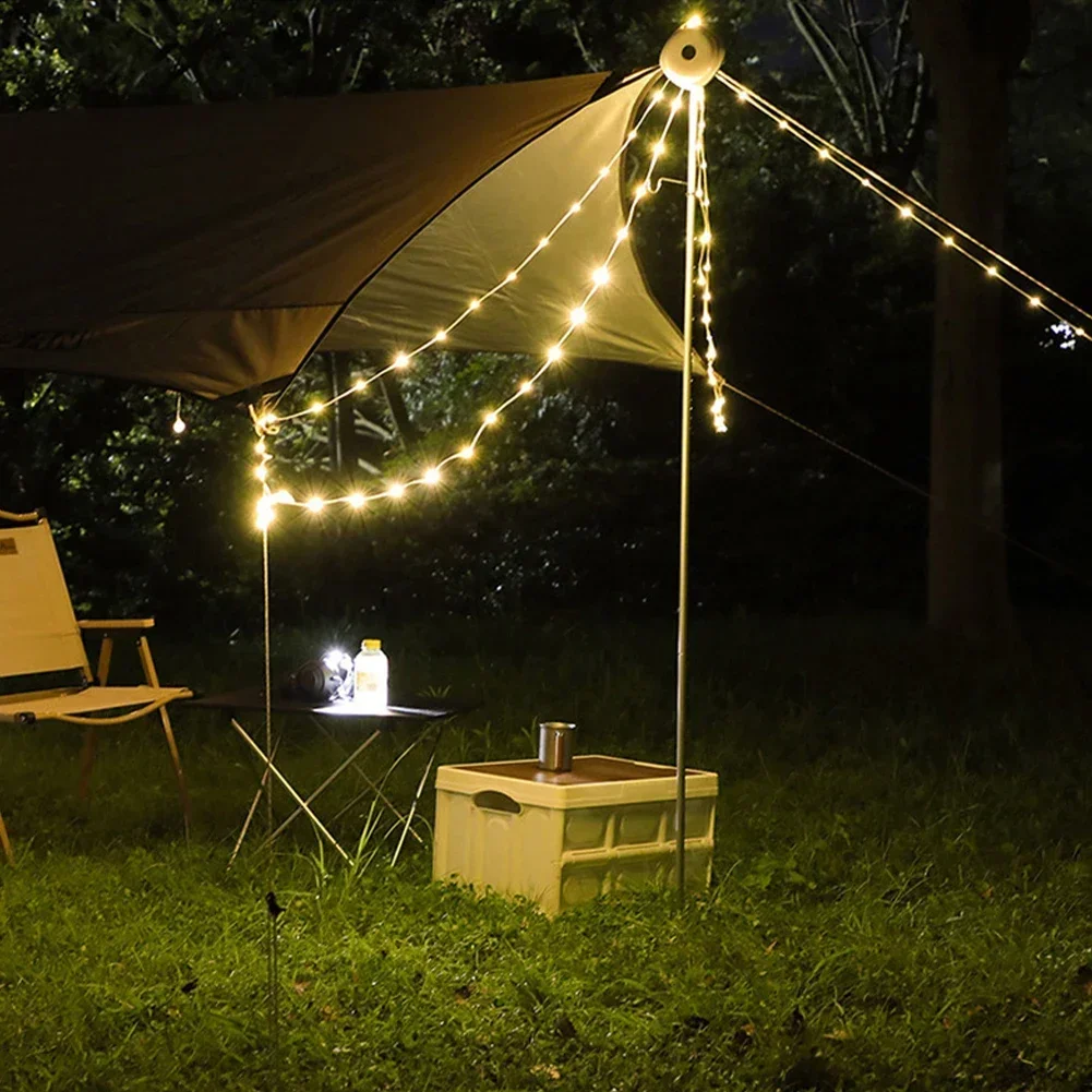 Description Picture 6 of itemLED Camping Lamp Strip Atmosphere 10M Length Waterproof Recyclable Light Belt Outdoor Garden Decoration Lamp for Tent Room