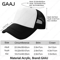 Customized Logo Mesh Hats Men Women Youth Kids Foam Trucker Hats Sports Team Baseball Print Sun Hat Snapback Adult Children Caps 2