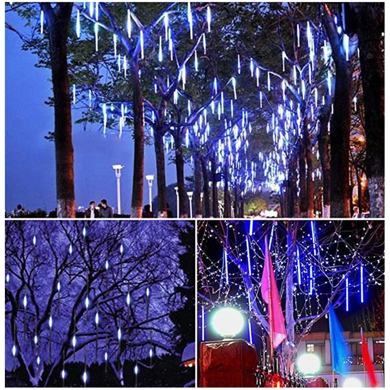 Meteor Shower Rain Light, Super Bright Romantic Light, Suitable For Parties, Weddings, Festive Atmosphere Lights, Hanging Lights
