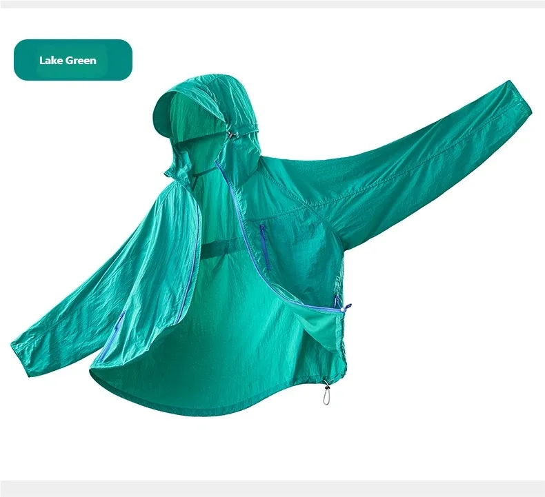 Lightweight Hooded Hiking Jacket with Packable Outdoor Design