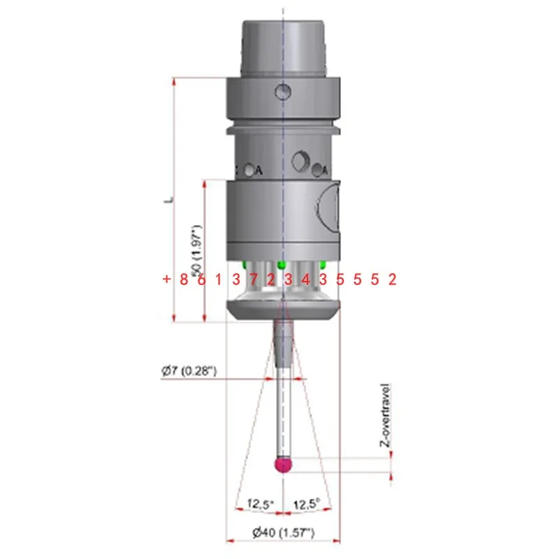 Рисунок 6 - Шестигранный ЧПУ-зонд IRP40.02